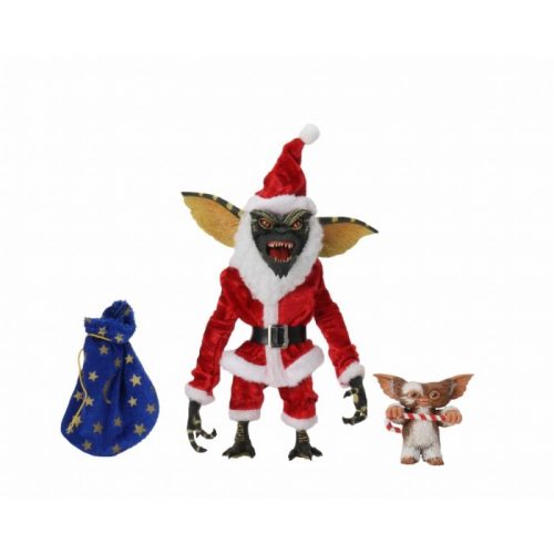 FIGURINE NECA GREMLINS ULTIMATE SANTA STRIPE AND GIZMO