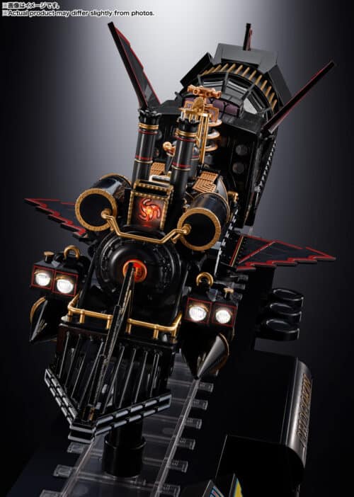 Figurine Chogokin Train Du Temps – Retour Vers Le Futur 3 – LED, Sons, Motorisé, Mode Vol