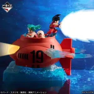 FIGURINE SUBMARINE GOKU BULMA KRILLIN ICHIBAN KUJI DRAGON BALL EX SHOWDOWN RED RIBBON ARMY LOT D BANDAI